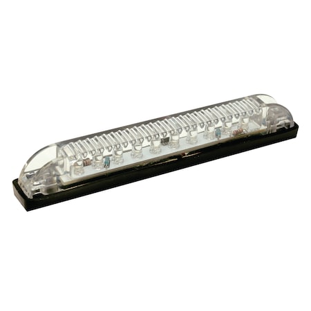 Seachoice White LED Underwater Light Strip, 10 LEDs, 20 Lumens, 6" L x 1/2" W 3011